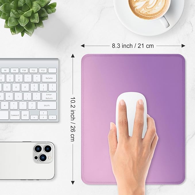 ITNRSIIET Mouse Pad Non-Slip Rubber Base Smooth Surface Stitched Edges - Image 3