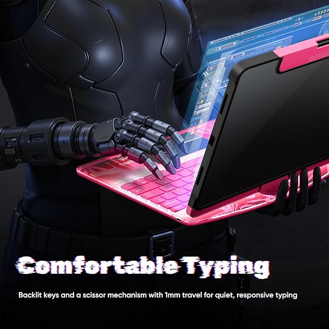 KITONE Transparent Case with Wireless Keyboard - Image 5