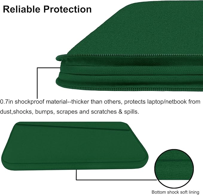 Laptop Sleeve 15.6 inch, Computer Carrying Bag Protective Case Handbag - Image 4