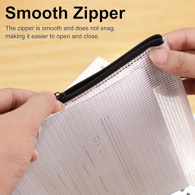 20pcs Multisize Mesh Zipper Pouch, Waterproof Bags - Image 6