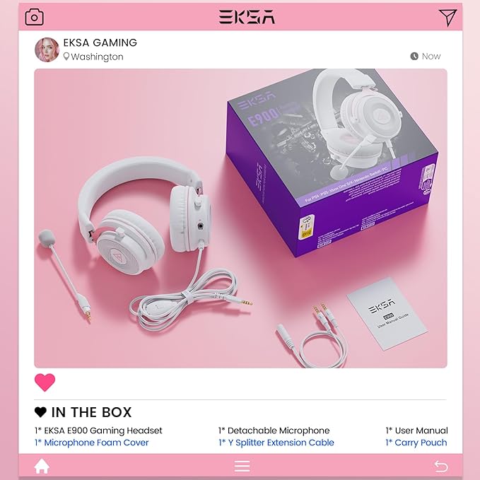 EKSA E900 Headset with Microphone - Image 8