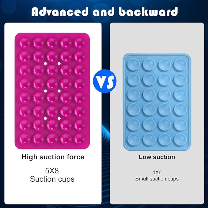 Silicone Double Sided Suction Phone Case Mount, Detachable Hands Free & Strong - Image 4