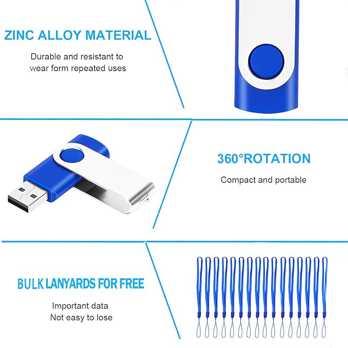 200 Packs of 128MB Flash Drives Bulk EASTBULL Flash Drives Pack 128MB USB2.0 - Image 4