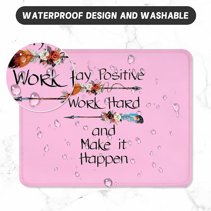 ITNRSIIET Mouse Pad with Stitched Edge Premium Textured Smooth Precise - Image 5