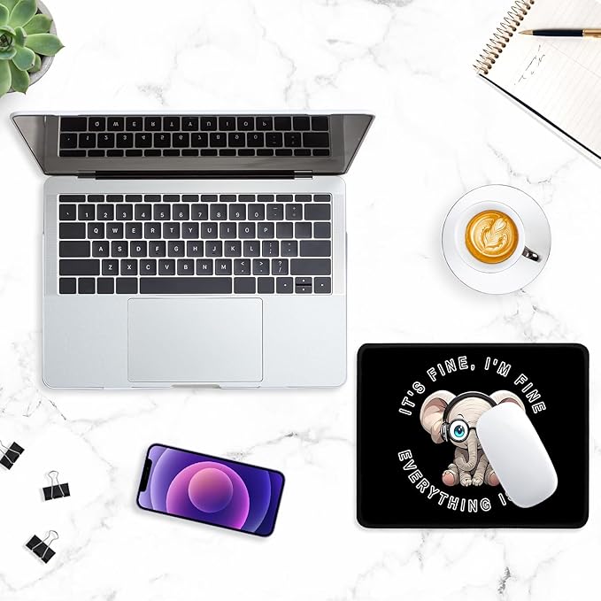 ITNRSIIET Mouse Pad with Stitched Edge Premium Textured Smooth Precise - Image 7
