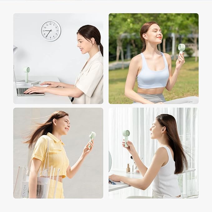 JISULIFE Mini Portable Fan-Bladeless Safe Design, Powerful Turbo Handheld Fan - Image 7