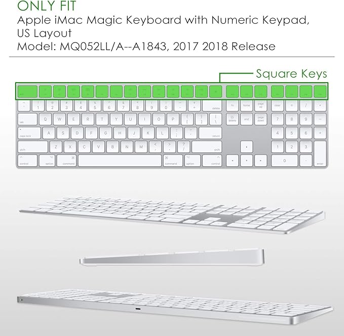 Allinside Transparent Cover for Apple iMac Magic Keyboard - Image 2