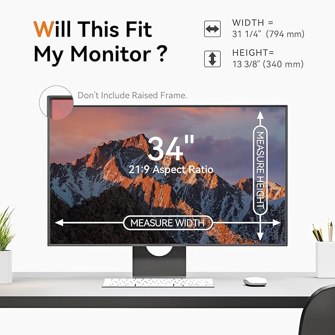 34 Inch Computer Privacy Screen - Image 6