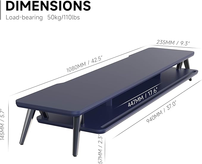 Fenge Dual Monitor Stand, Monitor Stands Riser - Image 4