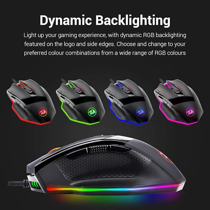 Redragon M801 Gaming Mouse, RGB PC Gaming Mouse MMO - Image 2