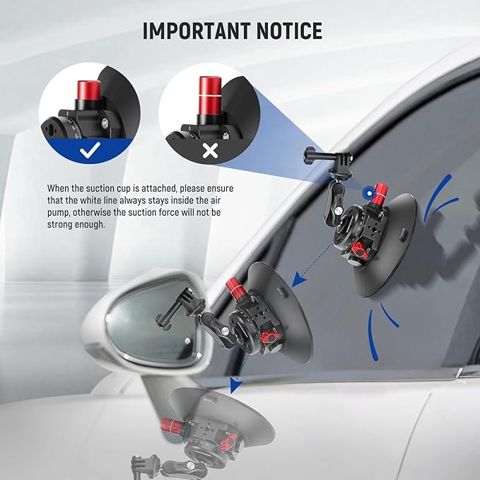 NEEWER 6" Suction Cup Camera Mount - Image 6