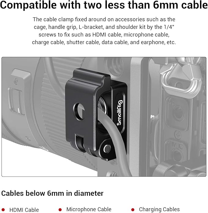 SmallRig Universal Spring Cable Clamp MD2418 - Image 2