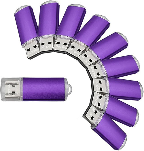 10pcs 8GB USB Flash Drive 8G USB 2.0 USB Drive Thumb Stick Purple by VICF%C3%BCN