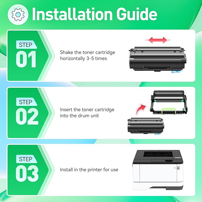 55B1X00 Black Toner Cartridge Extra High Yield - Image 4
