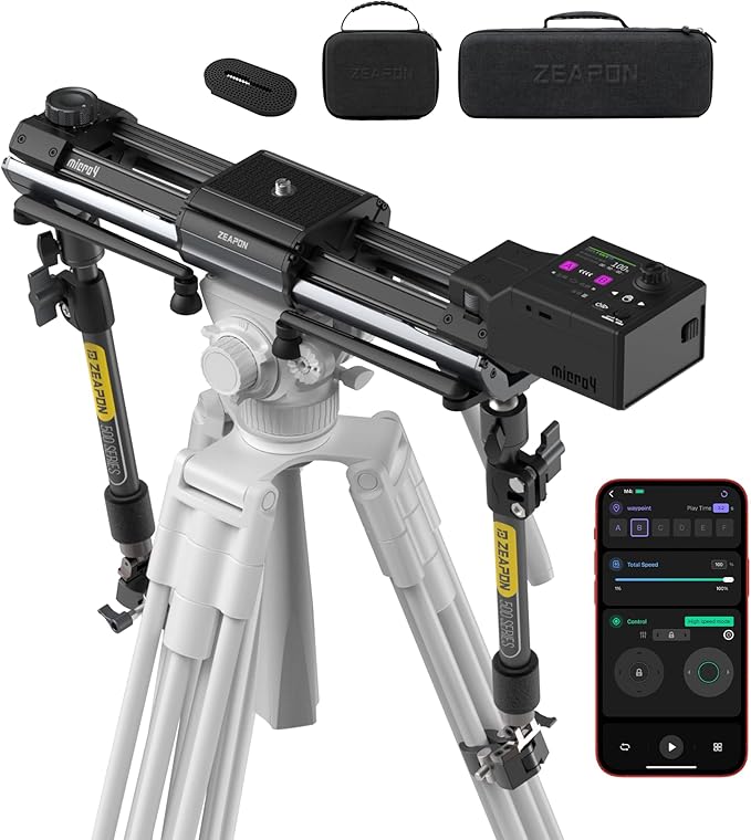 Zeapon Micro4 E500 Double Distance Motorized Camera Slider, High-Speed Low by Zeapon