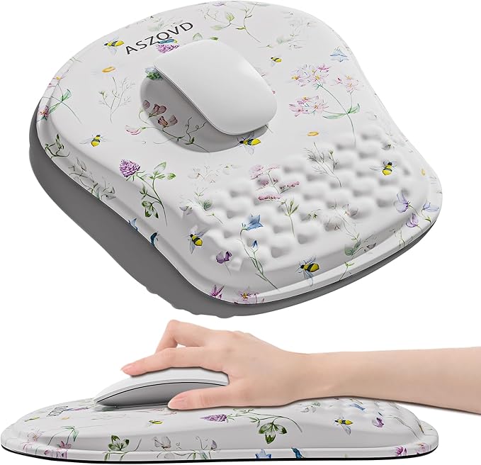 Mouse Pad with Wrist Rest, Ergonomic Mousepads with Wrist Support, Soft Lycra by Unknown