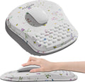 Mouse Pad with Wrist Rest, Ergonomic Mousepads with Wrist Support, Soft Lycra by Unknown