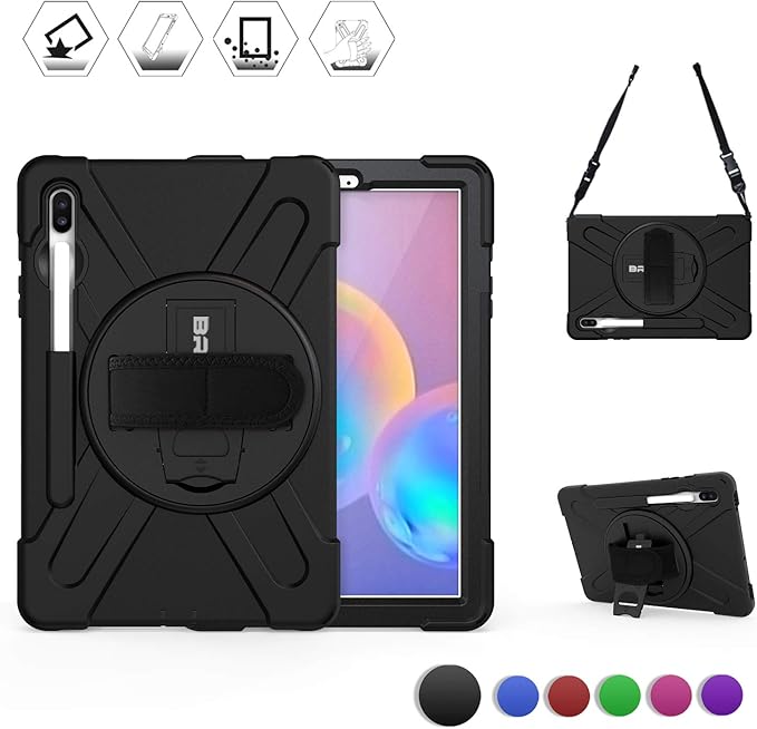 BRAECN for Galaxy Tab S6 Case, Heavy Duty Shockproof Case - Image 8