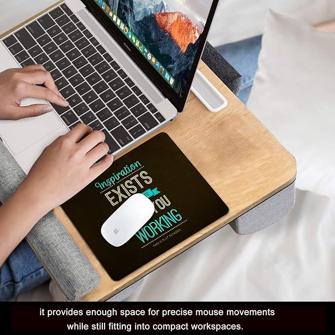 Inspirational Work Quotes Mouse Pad Personalized Design, Non-Slip Surface - Image 6
