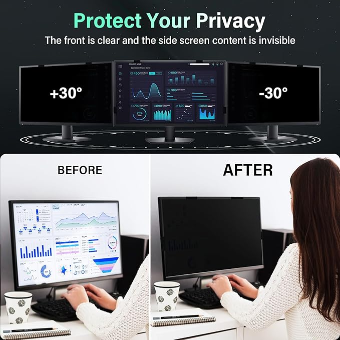 Magnetic 24 Inch Computer Privacy Screen - Image 5