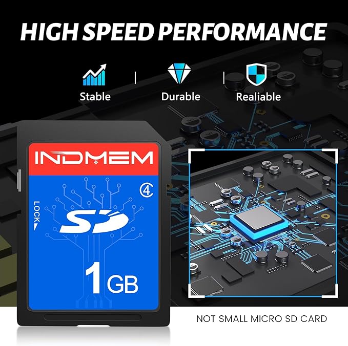 INDMEM SD Card 1GB, 6 Packs Class 4 1GB Flash Memory Card MLC Standard Secure - Image 6