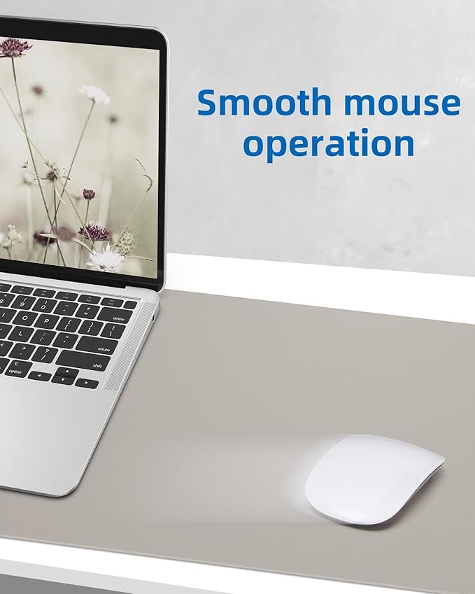 Leather Desk Pad Protector, Mouse Pad, Office Desk Mat, Non-SlipPU Leather Desk - Image 3