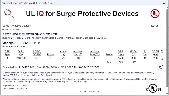 HVAC Surge Protector, Whole House Surge Protector, Single-Phase, 3-Wire - Image 9