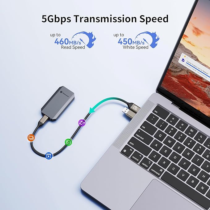 Yottamaster 512GB External SSD, Supports 4K ProRes HDR Compatible - Image 2