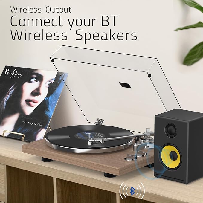 Turntables Record Player with Wireless Output Connectivity Vinyl Player - Image 2