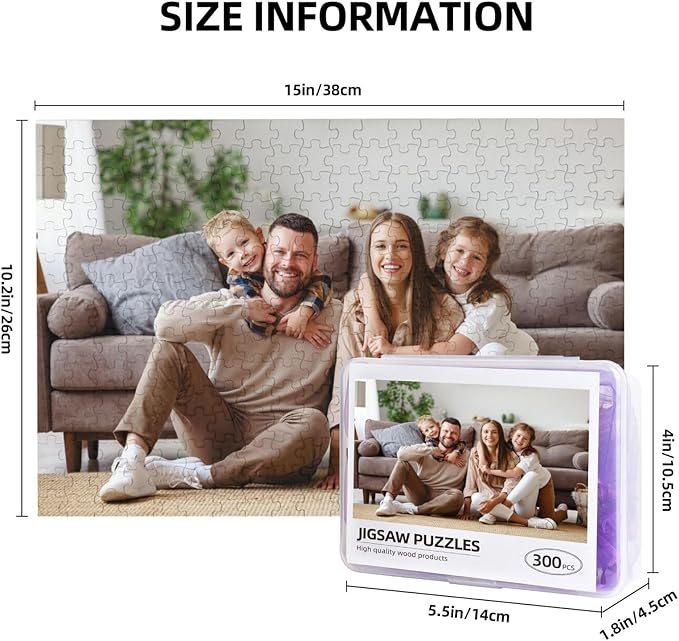 Custom Jigsaw Puzzle from Photos 300/500/1000 Pieces Personalized Wooden - Image 6
