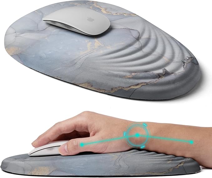 Ergonomic Mouse Pad with Wrist Rest Support, Mousepad Relief Carpal Tunnel Pain by LSLXDCLJ