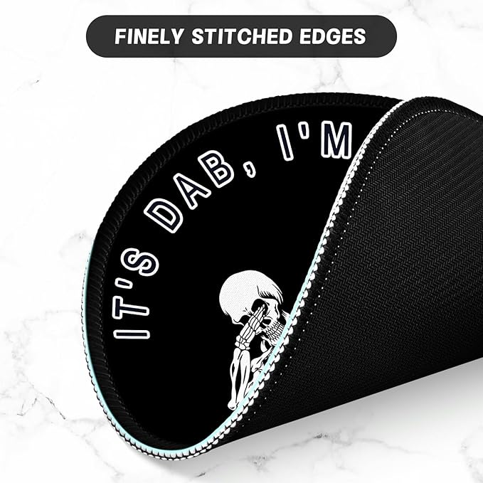 ITNRSIIET Round Mouse Pad with Stitched Edge Premium-Textured Waterproof - Image 4