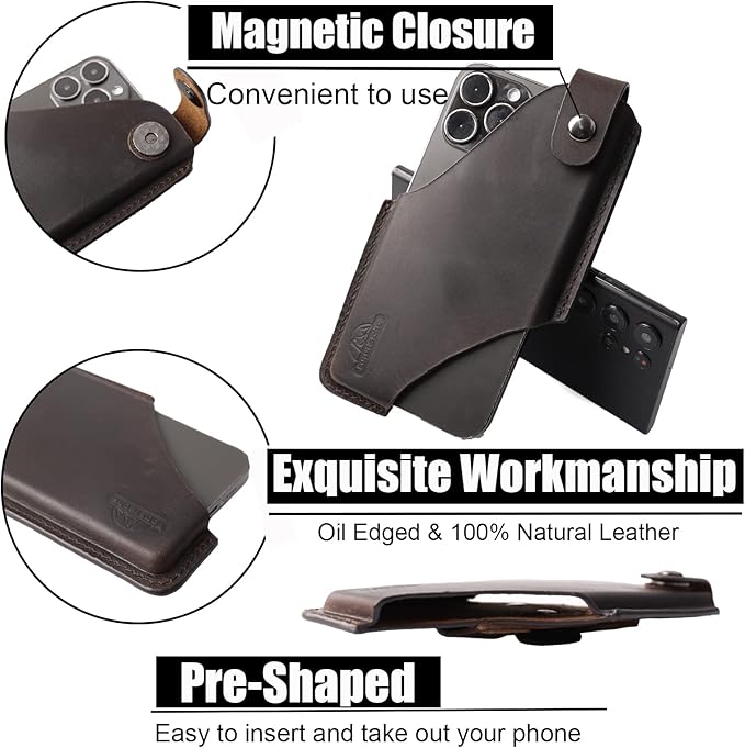 Topstache Leather Phone Holster - Image 3