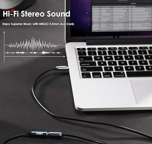 MillSO 3.5mm Headphone Extension Cable TRRS 3.5mm Male to Female Stereo Audio - Image 3