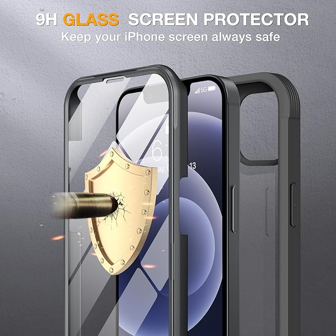 Miracase Glass Series for iPhone 12/12 Pro Case 6.1 inch, Upgraded Full-Body - Image 7
