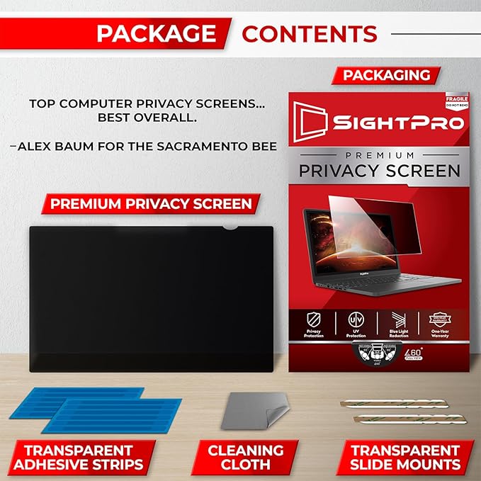 14 Inch 16:10 Laptop Privacy Screen Filter - Image 6