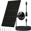 FUTUREZEN 6W Solar Panel for Security Camera Outdoor, 5V USB/USB-C Solar by Unknown