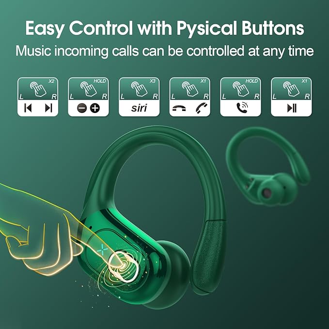 Wireless Earbuds 75hrs Bluetooth 5.4 Headphone Sport, 2025 Bluetooth Earbuds - Image 7