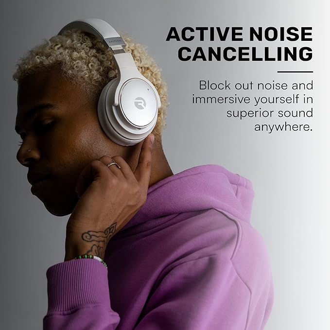 Raycon Everyday Wireless Bluetooth Over Ear Headphones, - Image 5
