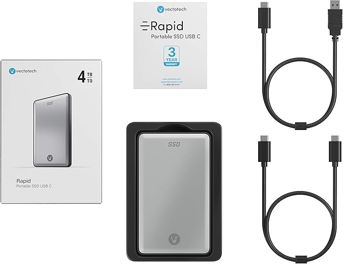 4TB External SSD USB-C Portable Solid State Drive | 3D NAND Flash | Rapid - Image 6