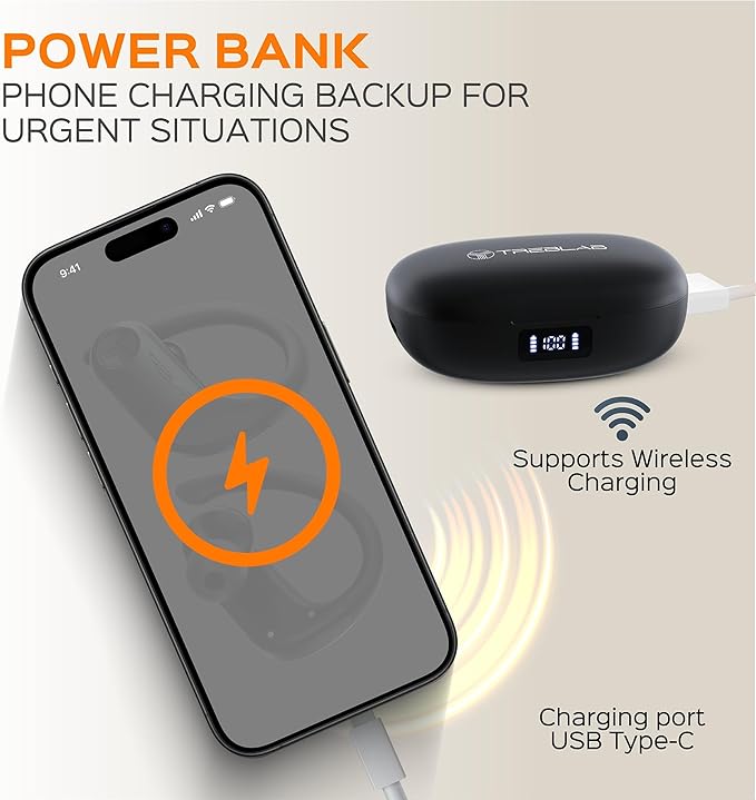 TREBLAB X3 Pro - Workout True Wireless Earbuds, Comfortable Earhooks, Punchy - Image 9