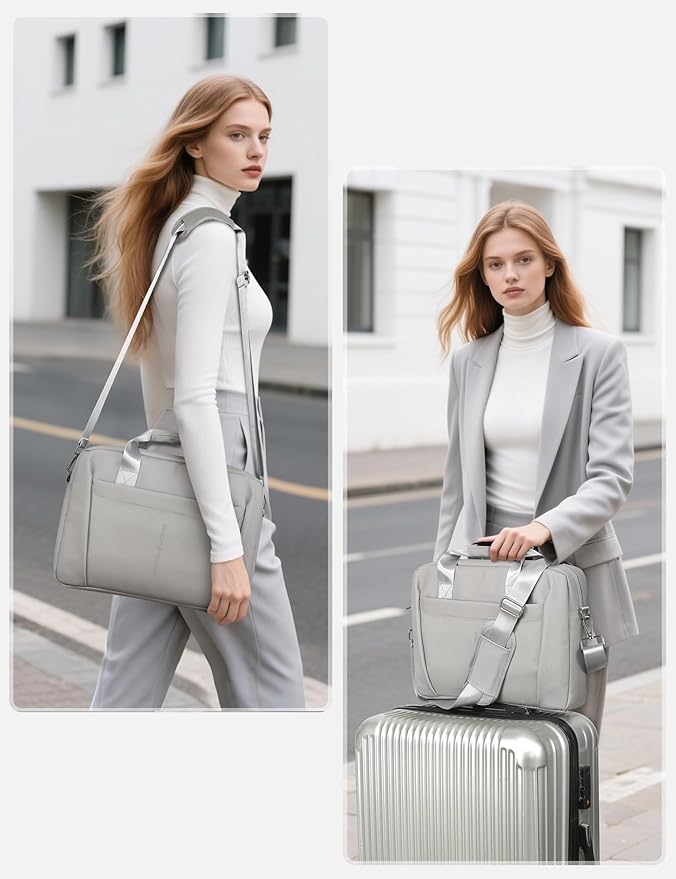 13-14 Inch Laptop Shoulder Bag Business Briefcase Water Resistant Computer - Image 7