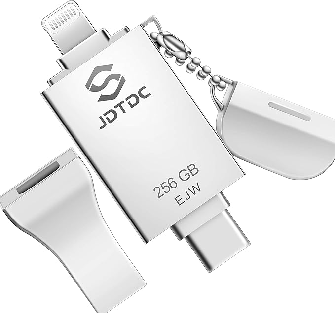 256GB Apple MFi Certified iPhone-Photo-Stick, 3 in 1 USB C by JSLJDTDC