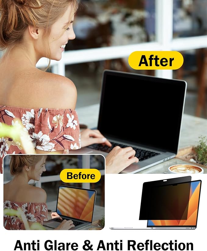 F FORITO 360° Privacy Screen Protector Compatible - Image 5