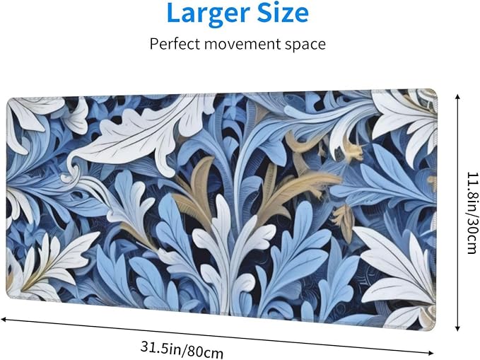 Gaming Mouse Pad, Large Non-Slip Rubber Base Mousepad, Keyboard Mouse Mat - Image 4