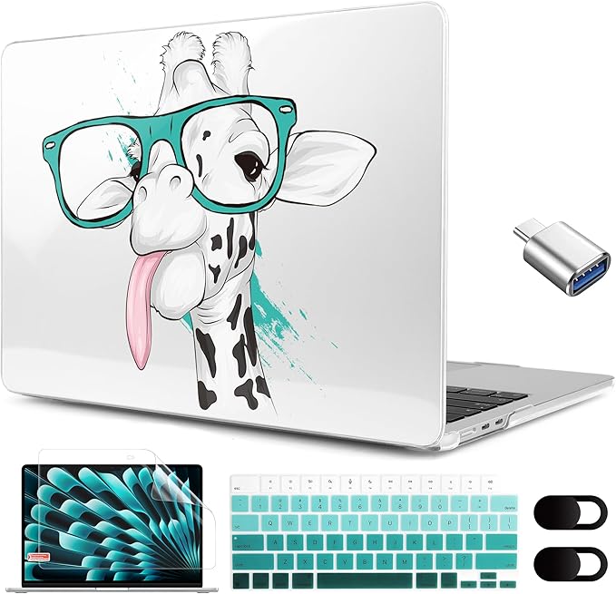 MEEgoodo for M4/M3/M2 MacBook Air 15.3 inch Case 2025 2024 2023, Case Fit Model by MEEgoodo