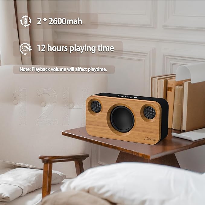 Bluetooth Speaker with Deep Bass, 40W Wireless Portable Speaker with AUX - Image 4