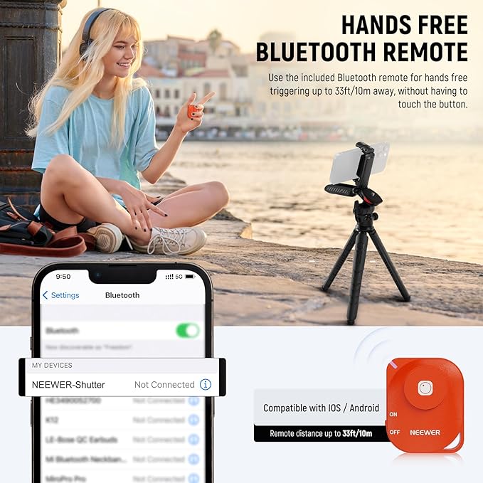 NEEWER Mini Flexible Tripod for iPhone & Camera - Image 2