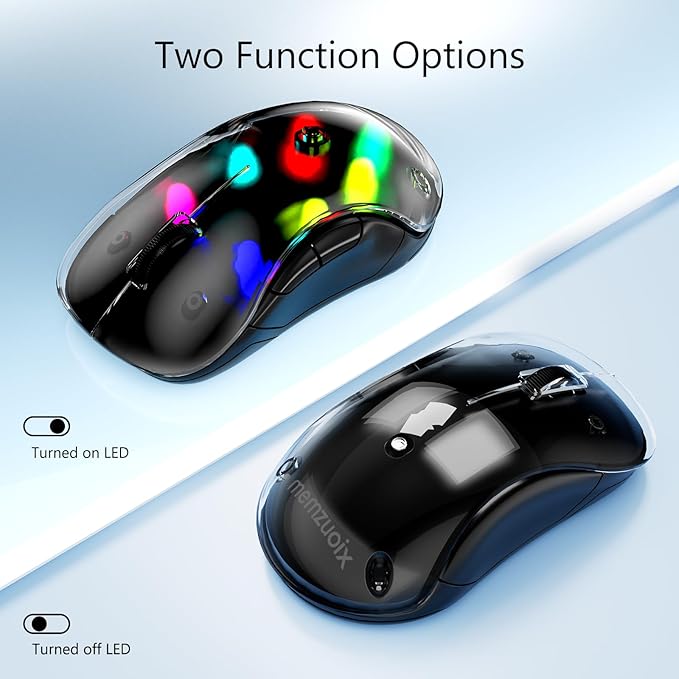 memzuoix 2.4G LED Wireless Mouse, Rechargeable Ergonomic Mouse - Image 5