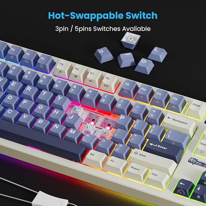 RK ROYAL KLUDGE S85 Wireless Mechanical Keyboard, 85% Wireless TKL Keyboard - Image 3